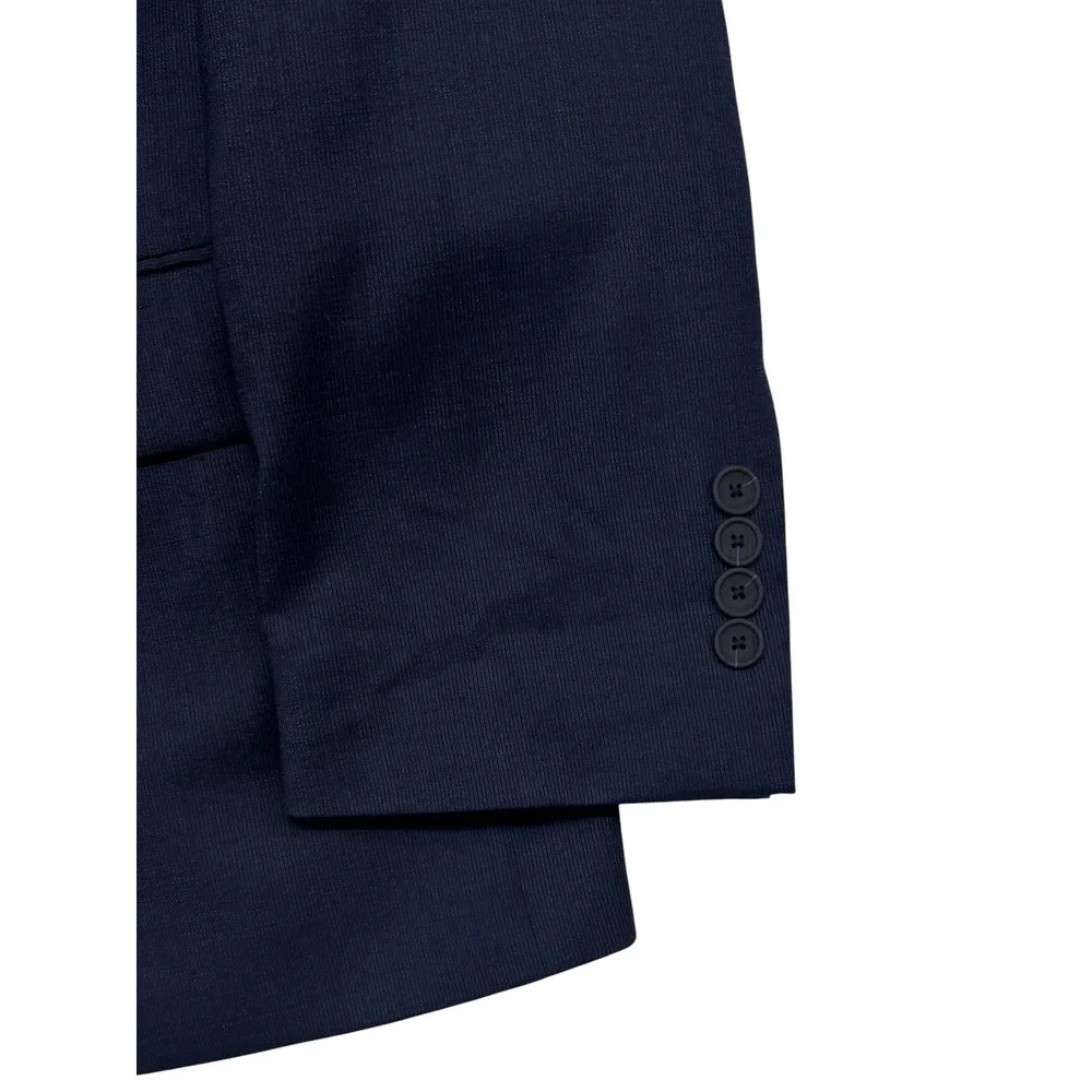 Jos A Bank 40S Navy Blue Traveler Blazer Jacket Sport Suit Coat Wool Stretch